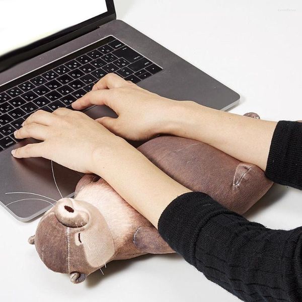 Kosmetiktaschen Otterform Schminktasche Reißverschluss Handgelenkauflage Kind Student Stift Federmäppchen Tasche Tragbare Multifunktionstierpuppe Mädchen Aufbewahrung