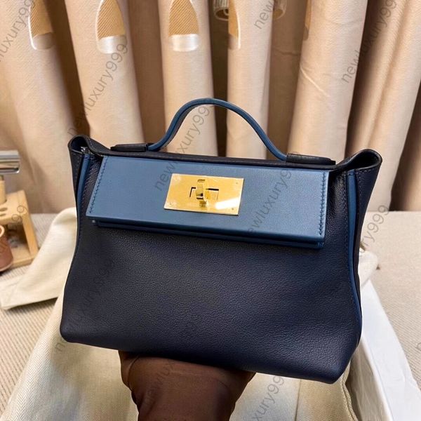 10A Tote Designer-Tasche, klassische Handtasche 2424, edel und elegant, mit halbhandgefertigten Beschlägen aus Senior Original Togo-Leder