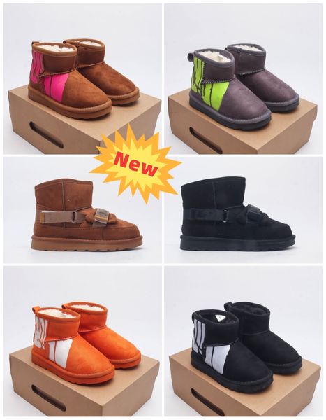 Designer clássico ultra mini botas de neve bota crianças plataforma curta mulheres homens pele de carneiro tasman tazz castanha areia mostarda semente bege australiano inverno tornozelo