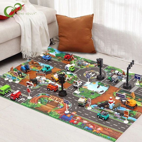 Babyteppiche, Spielmatten, Spielmatte, Stadtverkehr, Straßenkarte, Teppich, Auto, Parkplatz, Straßenkarte, Schilder, Klettern, Spiel, 231117