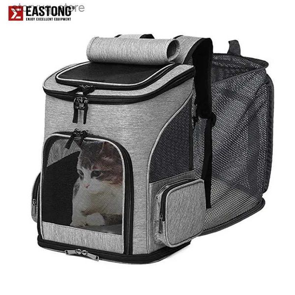 Katzenträger, Kisten, Häuser, erweiterbarer Rucksack, atmungsaktiv, für Katzen, kleine Hunde, Transportzubehör Q231129