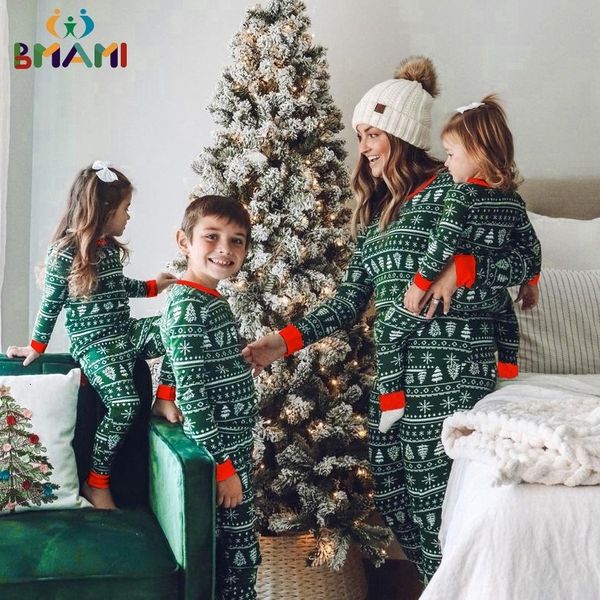 Familie passende Outfits Marke Familie Weihnachten Pyjamas Jahr Mutter Tochter Outfits Familie passende Kleidung Nachtwäsche Pyjama Set Familienlook 231117