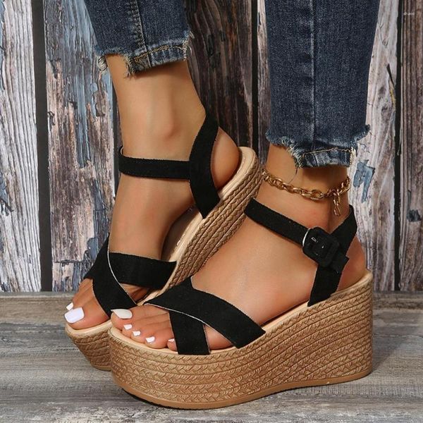 Sandals Women Heels With Platform Shoes Summer Sandalias Mujer Casual para elegantes qt990
