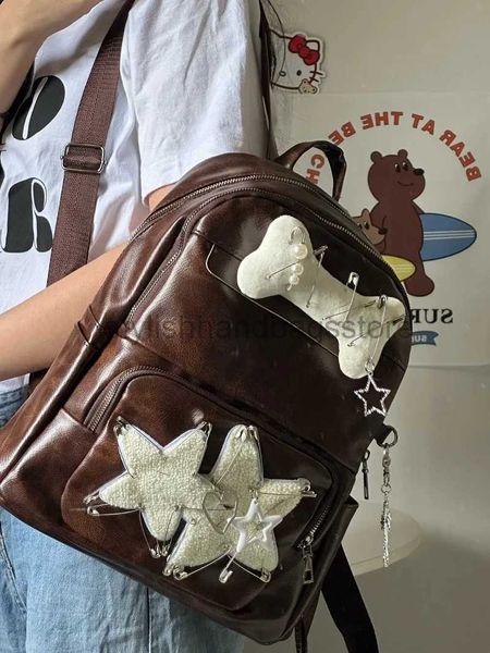 Schultaschen Star Street Bone Campus-Studentenrucksack mit großer Kapazität Fasion Scoolbagsstylishhandbagsstore