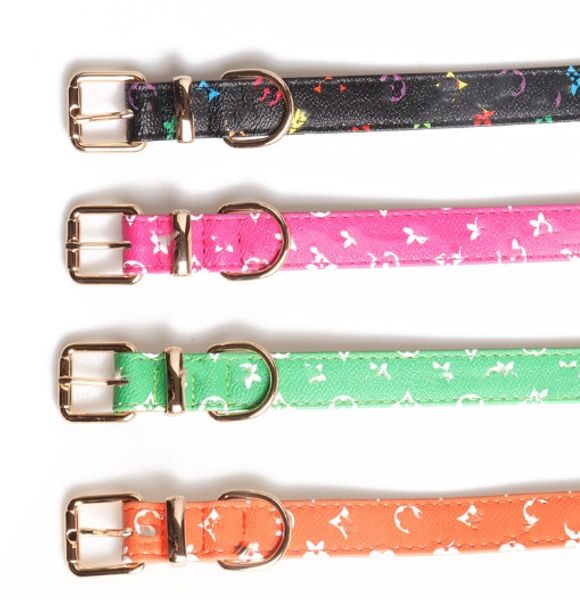 Top-Qualität Haustierhalsband Presbyopie Hundehalsband Pu-Metallschnalle Hundehalsband
