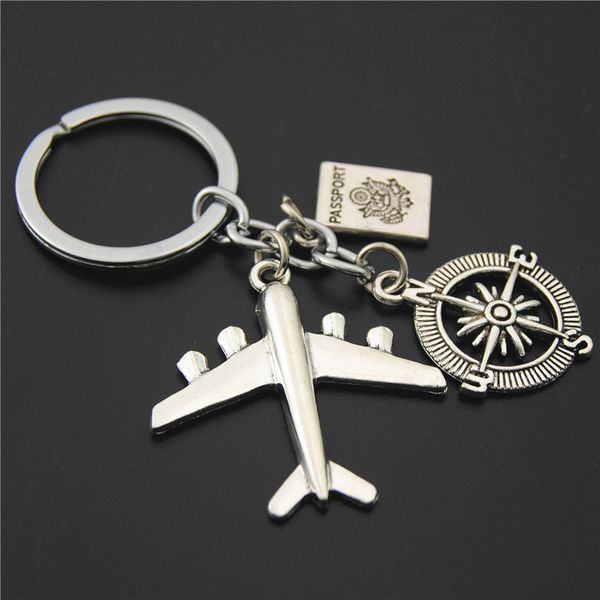 Avião de aeronave Modelo de avião de aeronave Keyrings Carchain Cool Boy Men's Gift Jewelry Teckyring amizade Melhor amigo Jeia diy feita à mão