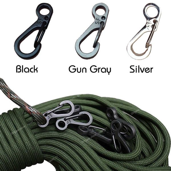 10pcs/lot mini karabiner anahtarlık kamp gadgets EDC Survival ekipmanları Snap kanca tırmanma SF Bahar Backpack taktik dişli kamp yürüyüşü