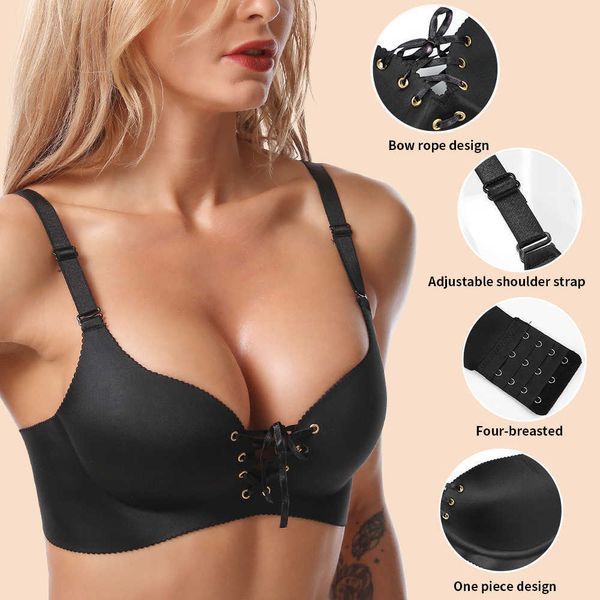 Sutiã de sutiã de sutiã feminina Bras BH BH Top Wire Free Up Bra BRA BRASLENTES PARA MULHERES PLUS TAMANHO SEXO CULTOME