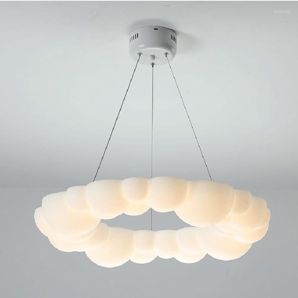 Lampade a sospensione Creative Bubble Lights LED Nordic Soggiorno Sala da pranzo Camera da letto Lampadario Fashion Art Decor PE Lampada a sospensione