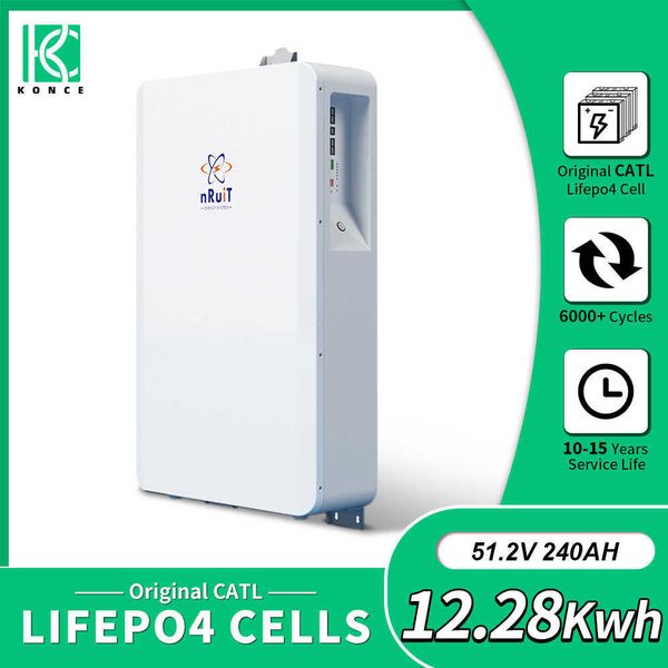 NRIT Powerwall 48V Аккумулятор Power Wall 200ah 240AH Батарея батарея Глубокий цикл для дома 10 кВт на системе солнечной энергии вне сети