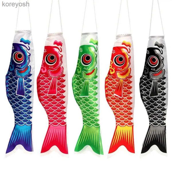 Accessori per aquiloni Cartone animato giapponese Carpa Streamer Manica a vento Streamer Pesce Bandiera Aquilone Decorazione per la casa Decorazione per feste Ornamenti pendenti Koinobori GiftL231118