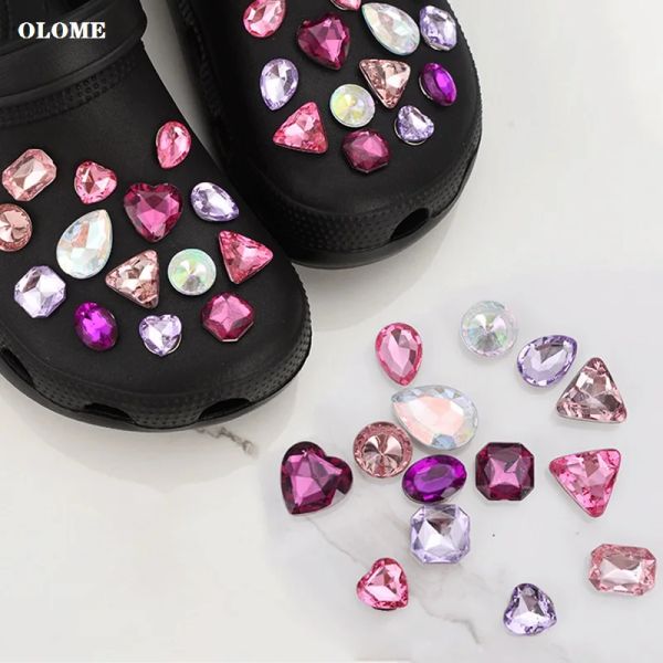 Trendy Strass Croces Charms Designer DIY Perlenketten Schuhe Party Decaration Jibb für Croces Clogs Kinder Frauen Mädchen Geschenke