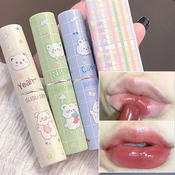 Batom 6 Cores Colorido Hidratante Lip Gloss À Prova D 'Água de Longa Duração Não Stick Cup Sexy Tinted Mulheres Beleza Cosméticos 231113