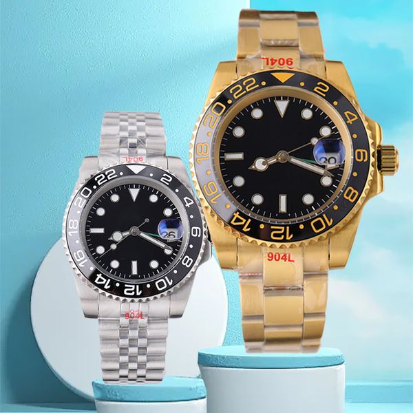 40MM Neue Casual Mann Luxusuhr automatische mechanische 2813 Bewegung Uhren Top Qualität Gold Armbanduhr Stahl Kleid Armbanduhren Tiefsee berühmte Uhr Uhren AAA