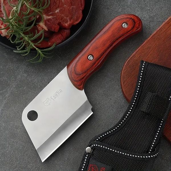 1pc, Coltello da cucina all'aperto, Coltello da frutta da cucina, Coltello per sbucciare la casa, Coltello per cetrioli, Coltello da carne per barbecue all'aperto Coltello da carne Coltello multiuso