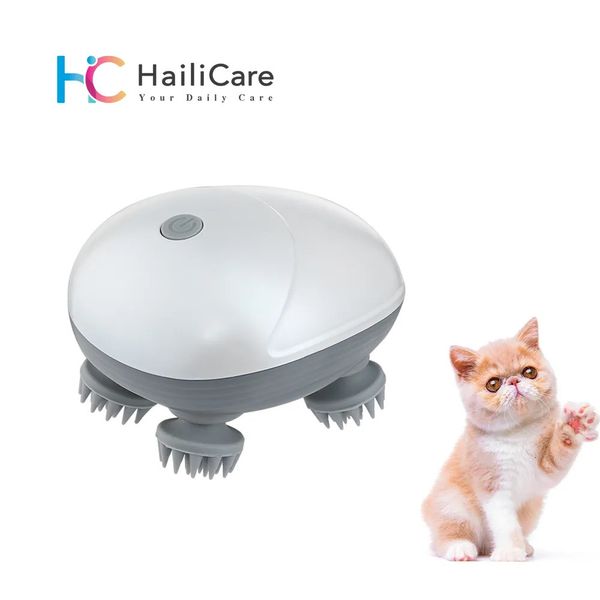 Kafa Masajı Elektrikli Evcil Köpek Kedi Masaj Titreşimli Saç Derisi Şarj Makinesi Yoğurma Sağlık Sarf Malancıları Aksesuarlar 231117