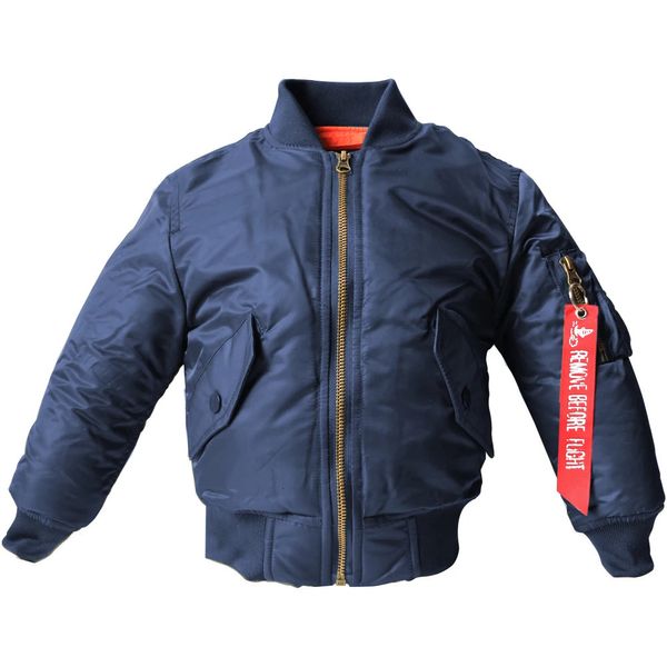 Homens Down Parkas Grosso Inverno 2-12 Anos Crianças Bomber Flight Jacket Ma-1 Pilot Air Force Bebê Meninos Acolchoados Crianças Criança Baseball Puffer Casaco 231117