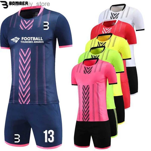 Maglia da calcio da uomo per bambini in bianco da sublimazione da collezione, set fai da te personalizzato, asciugatura rapida, magliette corte, pantaloncini, kit uniforme da calcio in 2 pezzi Q231118