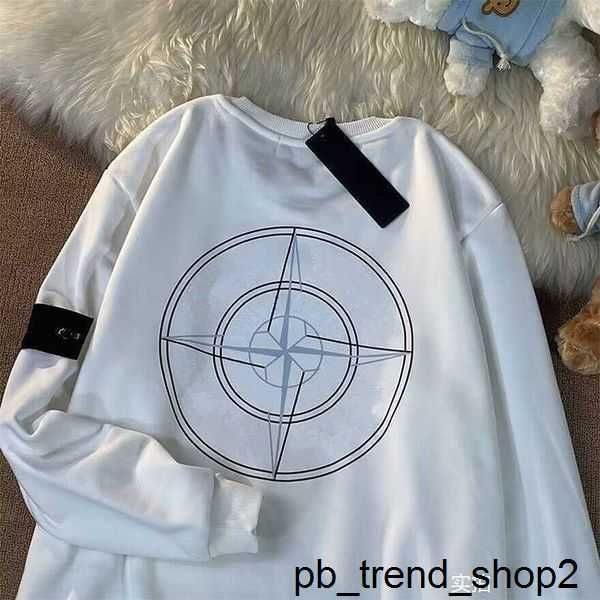 Stones Island Hoodies Moletons Plus Size Casaco de Algodão Marca Stone Jacket Redondo Neck Sweater Island Primavera e Outono CP Hoodie Casal Base Is Land 1 E4Z0