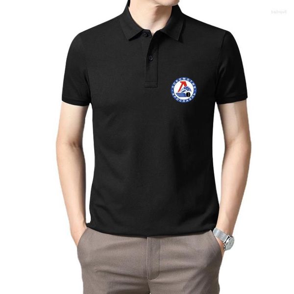 Herren Polos Lokomotiv Jaroslawl Eishockey Russisch Moskau Atletic Graphic T Shirts Unisex Schwarz Weiß T-Shirt Streetwear Herrenbekleidung