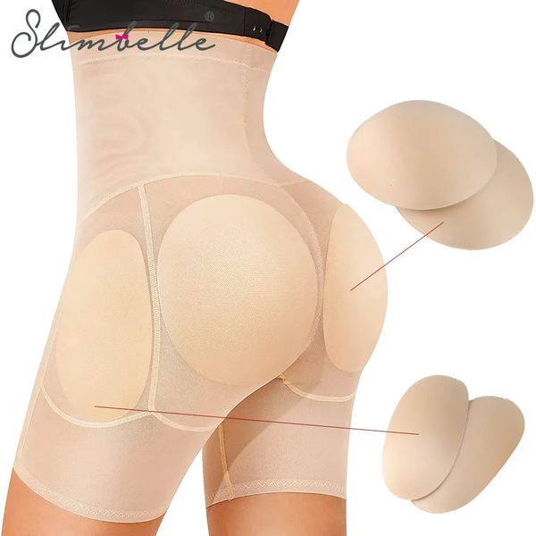 Vita pancia Shaper imbottito Butt Lift Mutandine Donna Pantaloni modellanti alti Controllo addominale Allenamento Hip Enhancement Biancheria intima Pantaloncini 231117