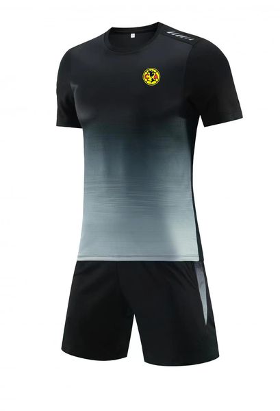 Club America Fatos de treino masculino verão lazer manga curta terno esporte terno de treinamento ao ar livre lazer jogging camiseta lazer esporte camisa de manga curta