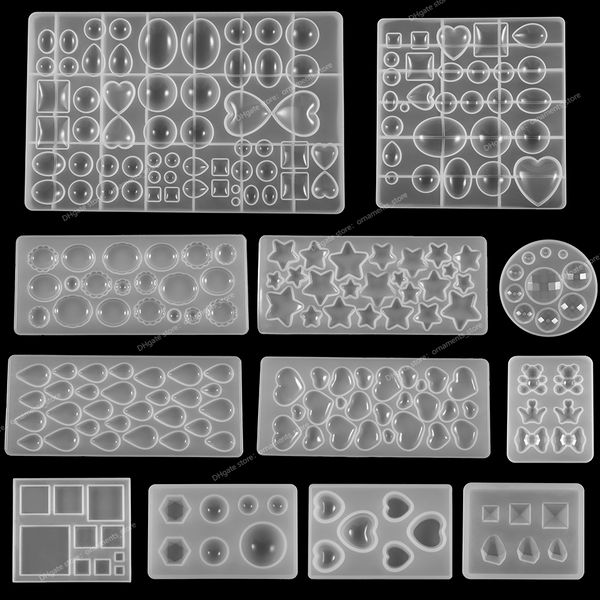 1 pz cuore amore ciondolo stampi per colata epossidica kit stile misto stampi in resina siliconica UV per gioielli fai da te risultati forniture accessori per gioielli strumenti per gioielli