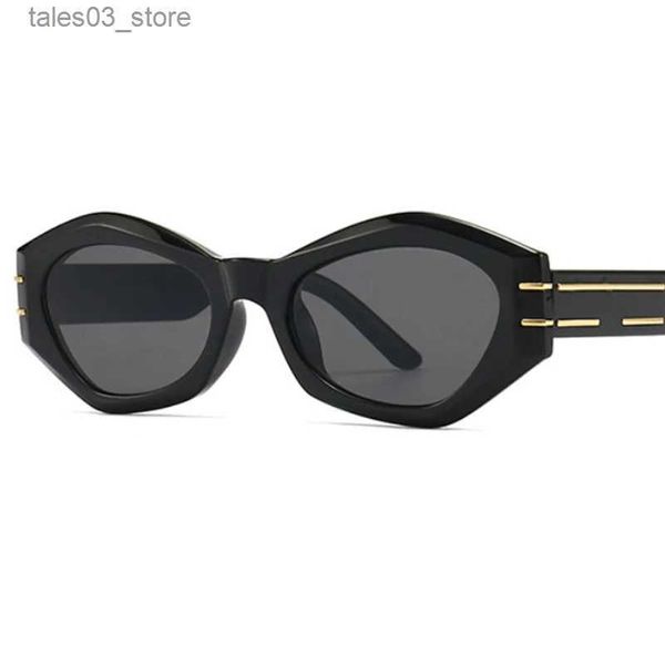 Sonnenbrille 2023 Einzigartige grüne Sonnenbrille Damen Moderne Mode Luxusmarke Mutige Schmetterlingsförmige Sonnenbrille Gelee-Farbtöne für Damen Q231120