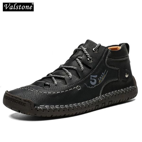 Kleid Schuhe Herbst Winter Herren Sneakers Stiefeletten Männlich Vintage PU Leder Handgemachte Warme Sneaker Plus Größe 3848 Retro Schuhe 231117