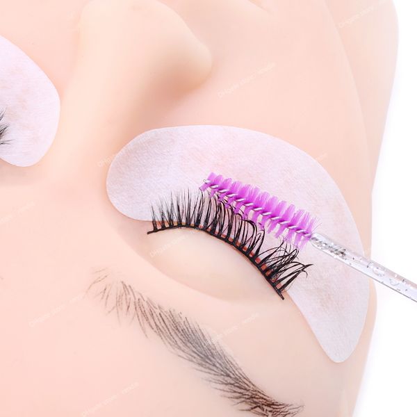 50 pezzi pennelli per trucco pennello per sopracciglia in cristallo usa e getta manico diamantato mascara bacchetta applicatore ciglia strumento per estensione ciglia strumenti per trucco accessoritrucco