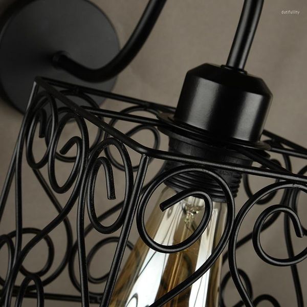 Wandleuchten Luminaria Led Modernes Dekor Schwarz Außenbeleuchtung Merdiven Antike Badezimmerkerzenlampe