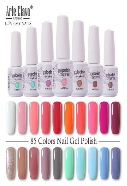 Verniz de gel de verão perfeito LED UV Soak off esmalte de gel de longa duração 6 peças 8ml verniz9756445