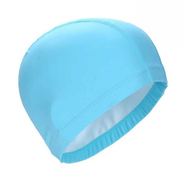 caps Elastico impermeabile PU Protezione per le orecchie Capelli lunghi Sport Pool SPA Cappello da nuoto P230531