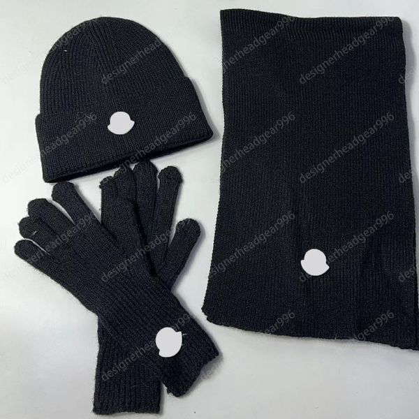 Şapka ve Eşarp Set Eldivenleri Beanie Kış Sıcak Örgü Takımı Açık Hava Spor Seyahati Kayak Sıcak Mektup Marka 6 Stil ve 10 Renk Karlı Rüzgarlı Hediye Seti Tasarımcı