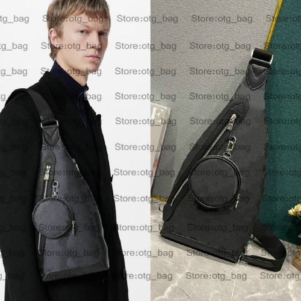 Duo Sling Bag Taigarama Мужская сумка через плечо с круглым кошельком для монет M30936 Боковой карман на молнии Мужские роскошные дизайнерские сумки через плечо 2023 Monograms Bag M30945