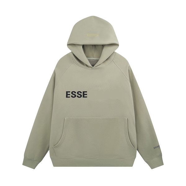 Erkek Hoodies Sweatshirts Ess Hoody Erkek Kadınlar Rahat Spor Serin Hoodies 2024 Baskılı Büyük Boy Hoodie Hip Hop Sokağı Kazak Yansıtıcı Mektup