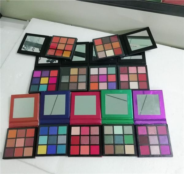 11 estilos de maquiagem paleta de sombras 9 cores naturais de longa duração shimmer fosco sombras paletas4265425