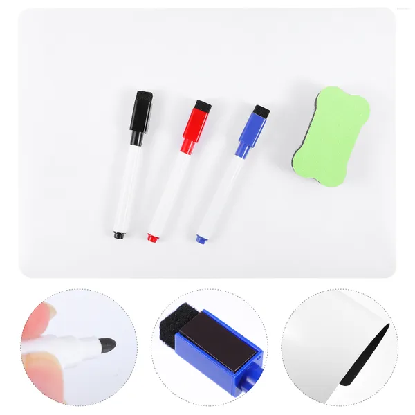 Set Writing Board Rewritable Gridge Sticker Whiteboard Markers Eraser