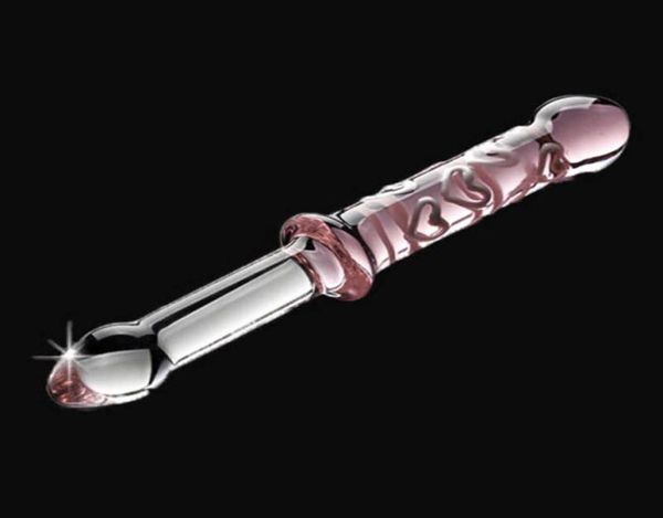 ss22 brinquedo sexual massageador de cristal de vidro brinquedos sexuais falso pênis vibradores com uma alça fácil inserção vagina anal butt plug para masturbação feminina6657466