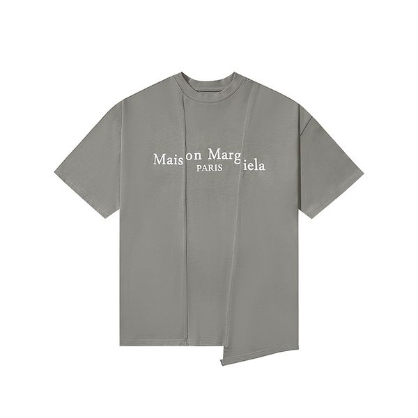 Hommes t-shirt Maison Margiela t-shirts printemps été épissage style col rond t-shirts hommes femmes manches courtes taille américaine S-XL