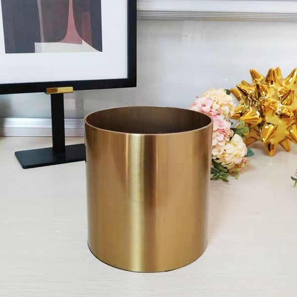 Espessura do material 2mm luz de alta qualidade estilo luxo modelo sala de estar quarto armário de TV armário de vinho decorado com vaso de metal banhado a ouro