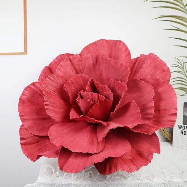 Fiori decorativi 1 pz 40 cm Giant PE Foam Rose Artificiale Window Show Pography Puntelli Display Flores Ramo Forniture per la decorazione della casa