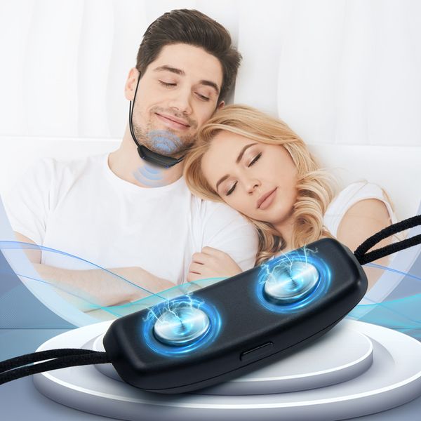 Roncando cessação Smart Anti -ronco dispositivo ems pulso pare de ronco soluções eficazes ronche a redução de ruído de ajuda para dormir atendimento de sono 230419