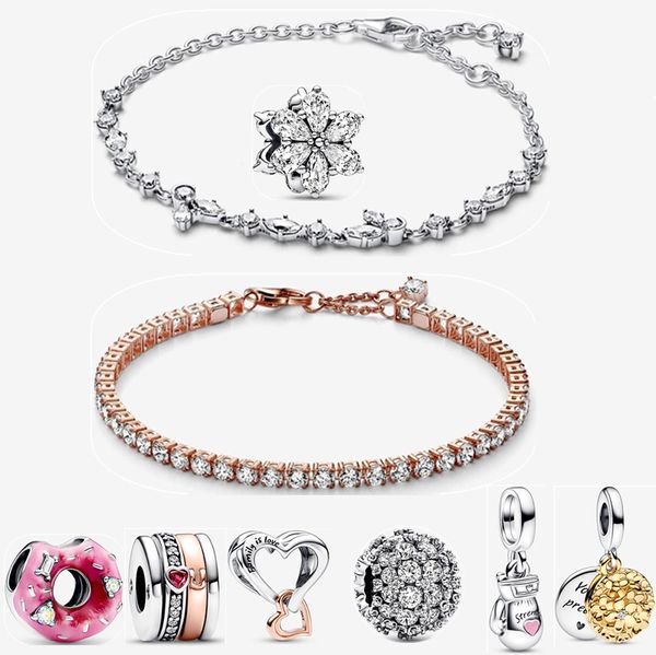 Women Snake Chain Chain Charms Bracelets Designer Jóias Love Bracelet Diy Fit Pandora Bracelet Colar Party Fashion