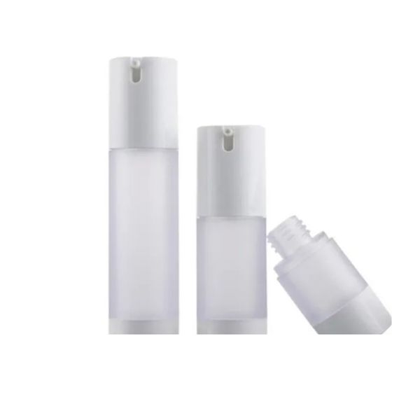 Commercio all'ingrosso 10 pz / lotto 15ml 30ml 50ml Epmty Pompa per Vuoto Toilette Bottiglia Cosmetica Mini Lozione Trasparente BJ
