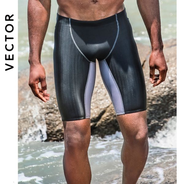 Costumi da bagno Vector Costumi da bagno Uomo Sport Pelle Lycra Fibra leggera Boxer professionale Nuoto maschile Quick Dry Trunk Training Race Costume da bagno 230418