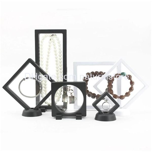 Sieradendozen Transparant Pe Film Display Stand Opslag Verzameldoos Case Voor Armband Ring Oorbel Ketting Drop Levering Verpakking Dhz5A