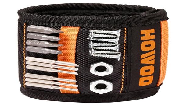 Tools Strong Magnetic Wristband 20 superstarke Magnete zum Befestigen von Schrauben, Nägeln, Bohrern, magnetischen Armbändern, Werkzeugclips D1156925