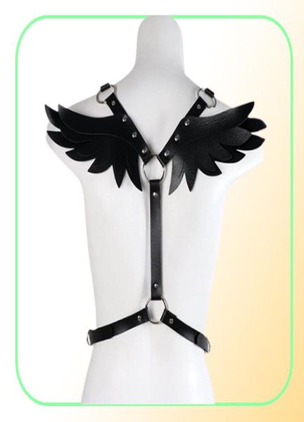 Gürtel Leder Harness Frauen Rosa Taille Schwert Gürtel Engel Flügel Punk Gothic Kleidung Rave Outfit Party Schmuck Geschenke Kawaii Accessori2560325