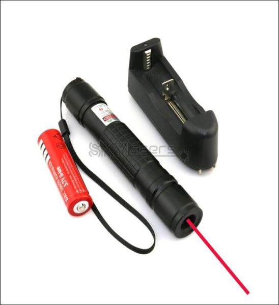 RX2 650nm NERO Messa a fuoco regolabile Penna puntatore laser rosso Fascio di luce impermeabile con caricabatterie3137882